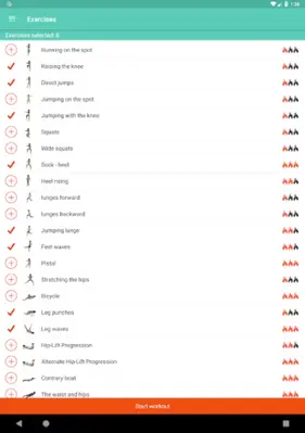Legs workout - Calves & thighs android App screenshot 1