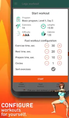 Legs workout - Calves & thighs android App screenshot 5