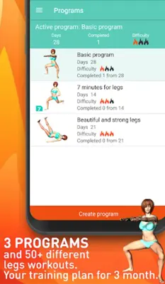 Legs workout - Calves & thighs android App screenshot 8